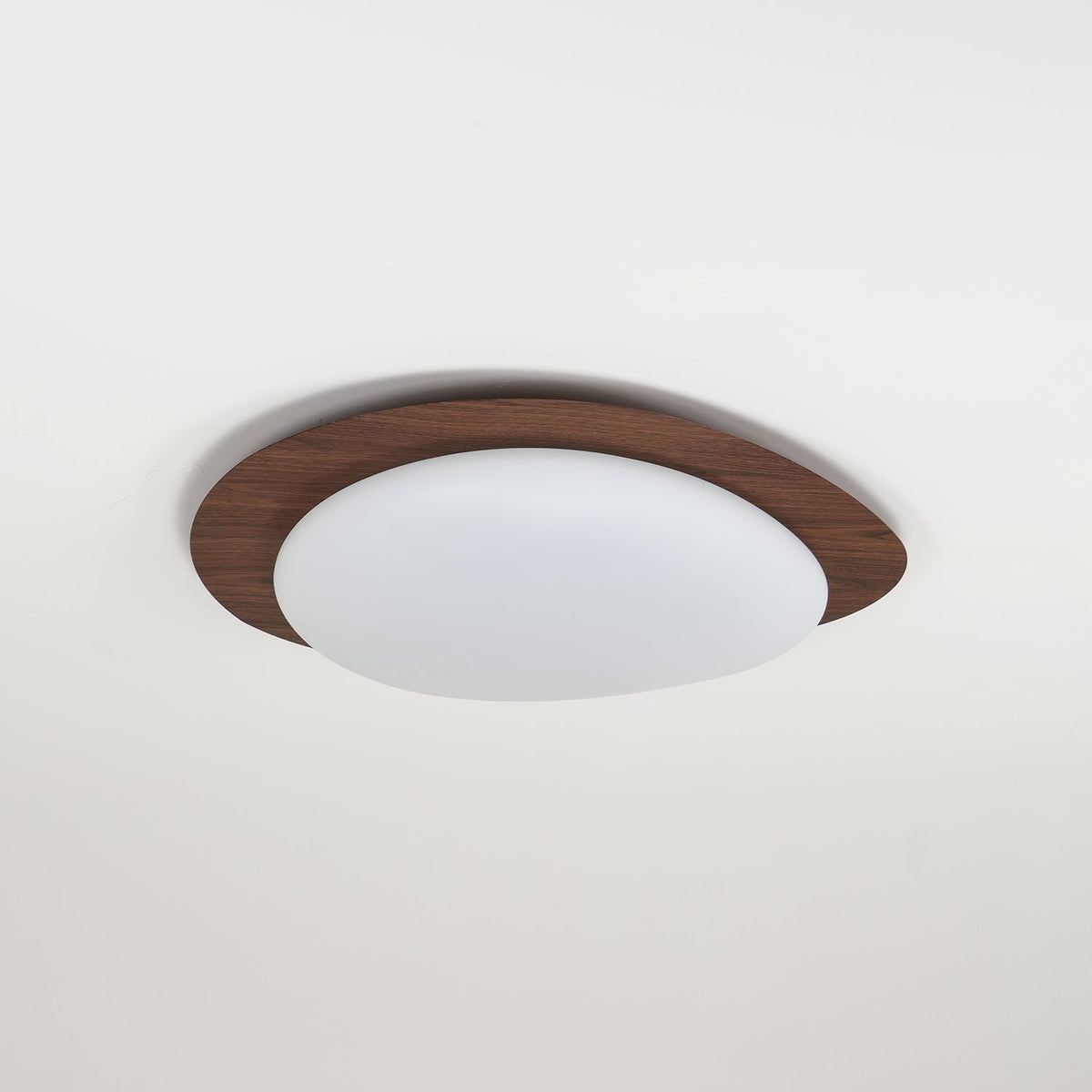 Sylenia Ceiling Light Pebble Walnut Acrylic LED