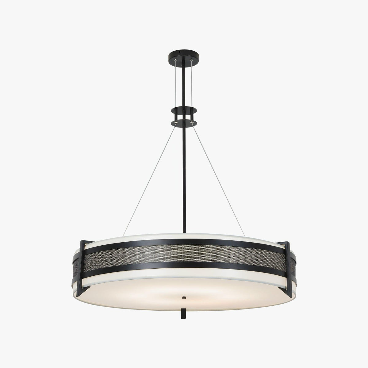 Rivanora Chandelier Pedesina Black Mesh LED