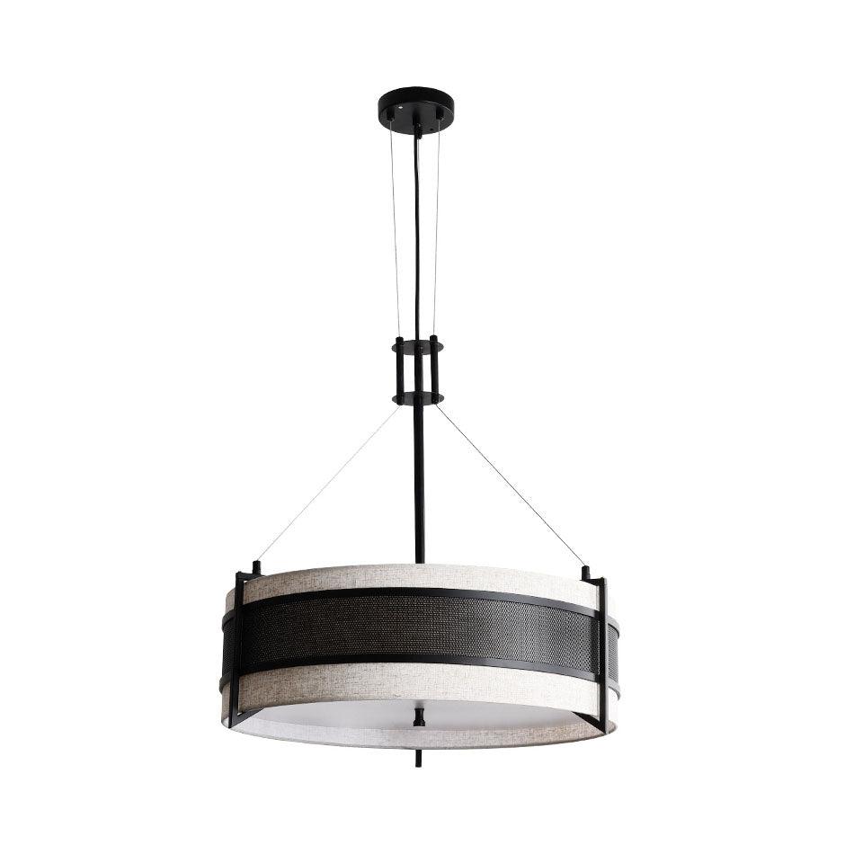 Rivanora Chandelier Pedesina Black Mesh LED