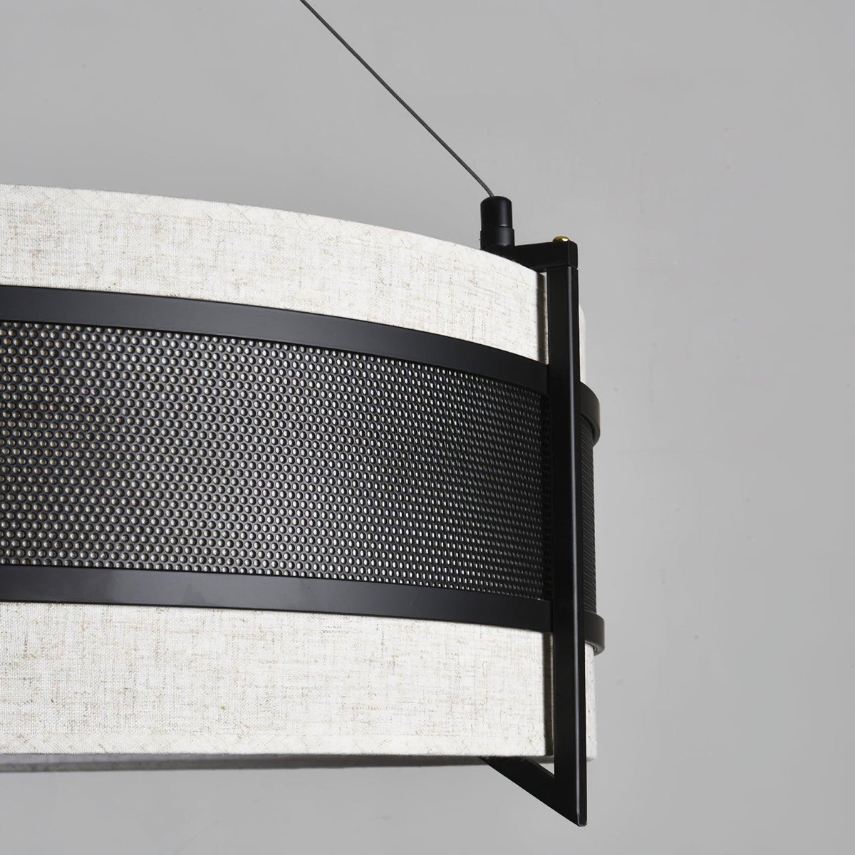 Rivanora Chandelier Pedesina Black Mesh LED