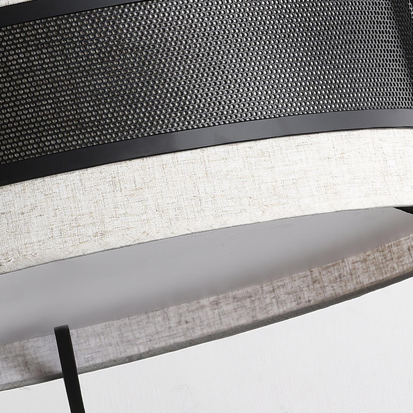 Rivanora Chandelier Pedesina Black Mesh LED