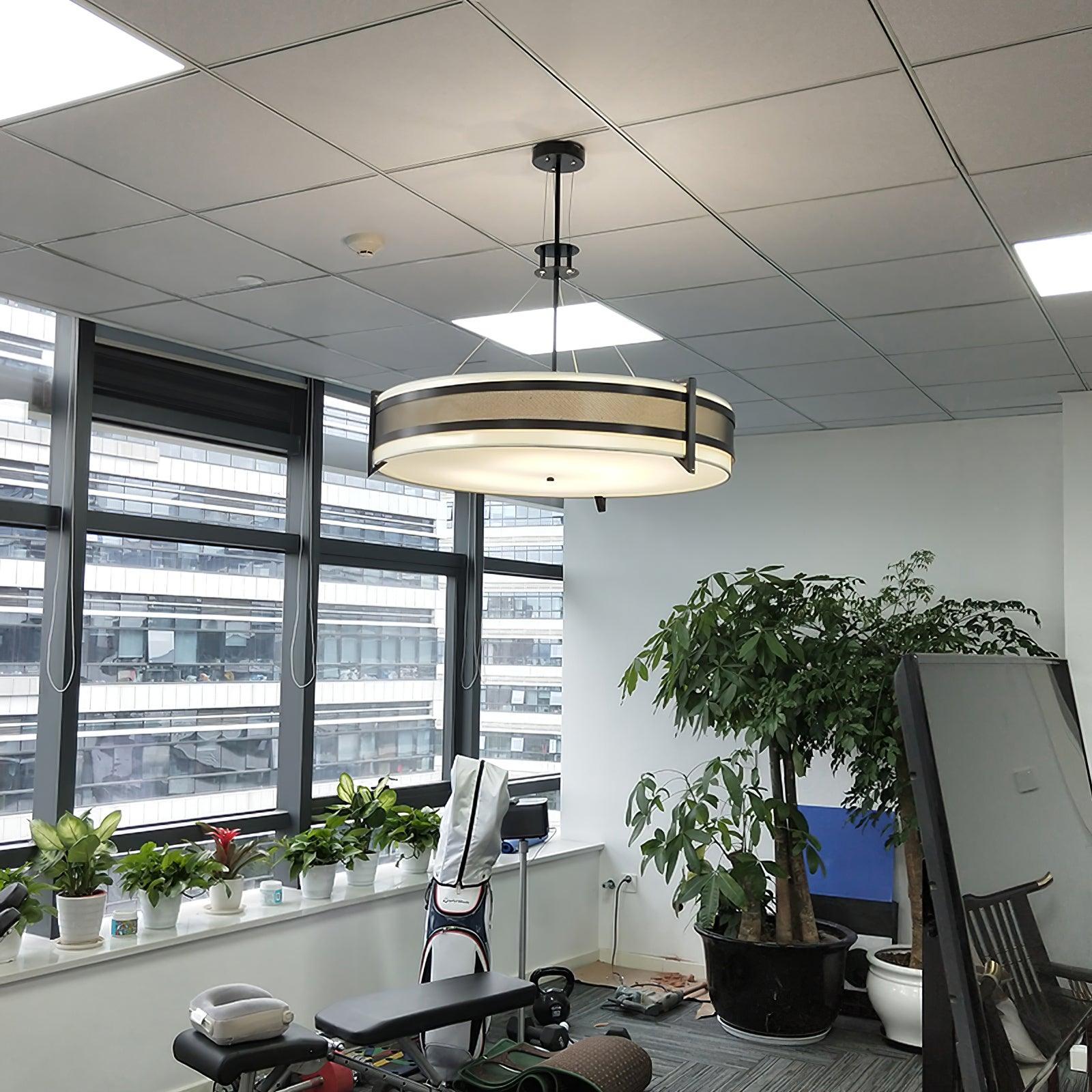 Rivanora Chandelier Pedesina Black Mesh LED