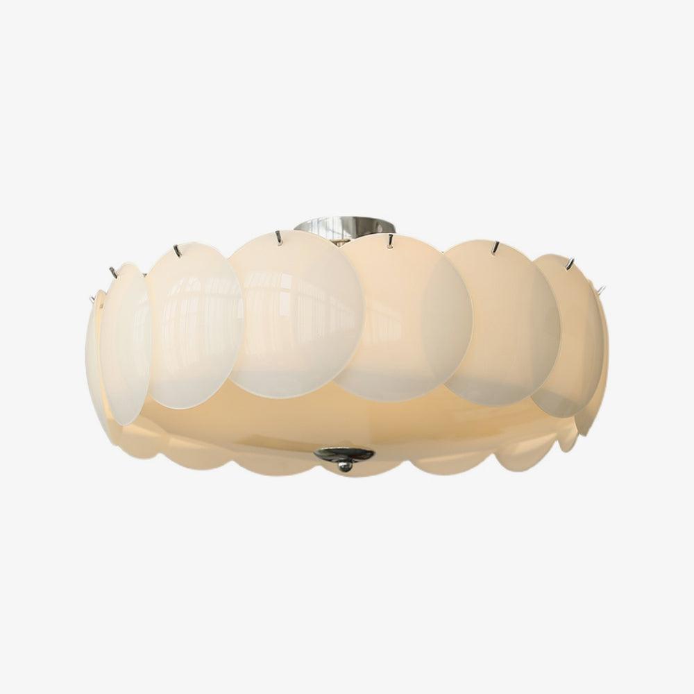 Brolin Ceiling Light Glass Glamorous Ripple