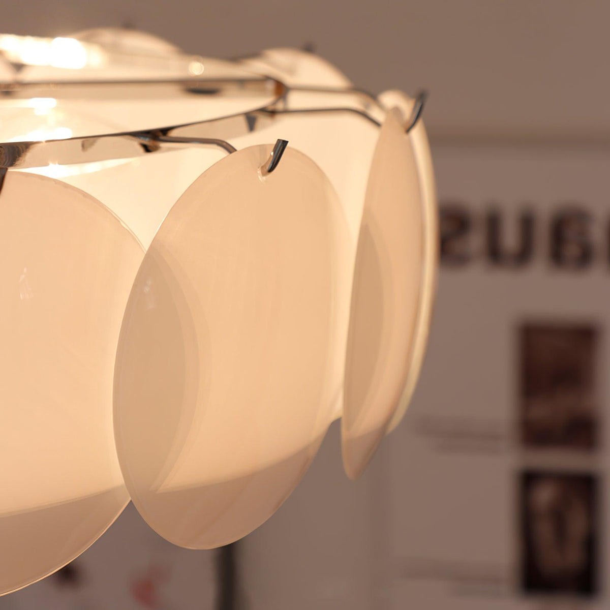 Brolin Ceiling Light Glass Glamorous Ripple
