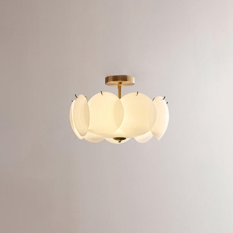 Brolin Ceiling Light Glass Glamorous Ripple