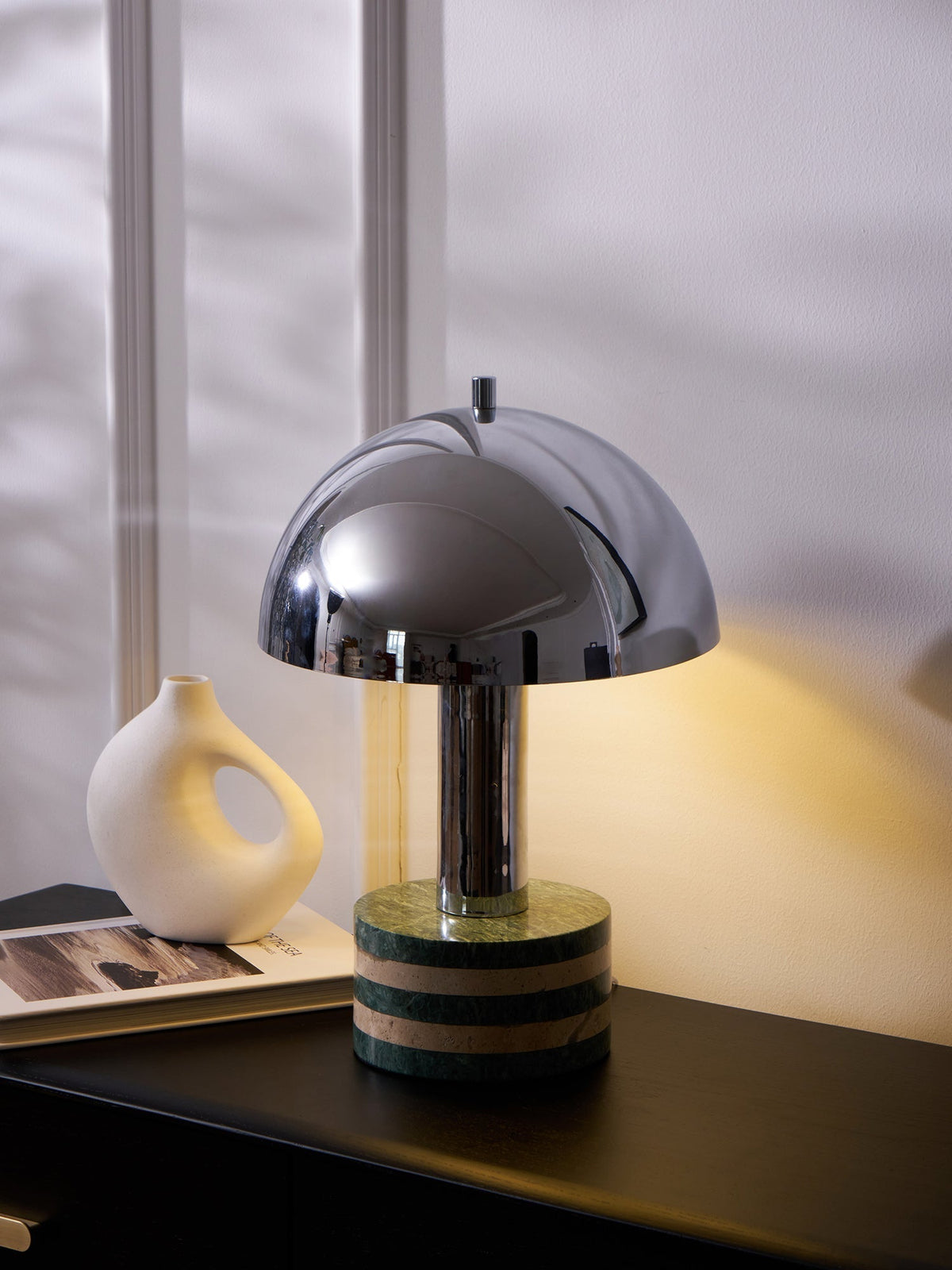 Strata Minimalist Marble Table Lamp