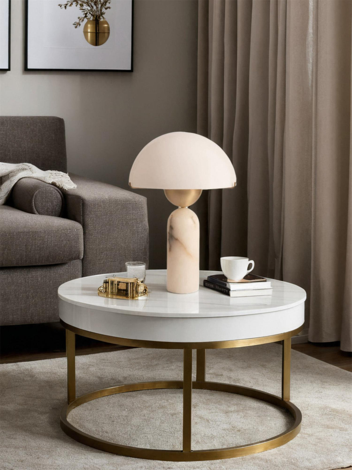 Veviniel Alabaster Table Lamp