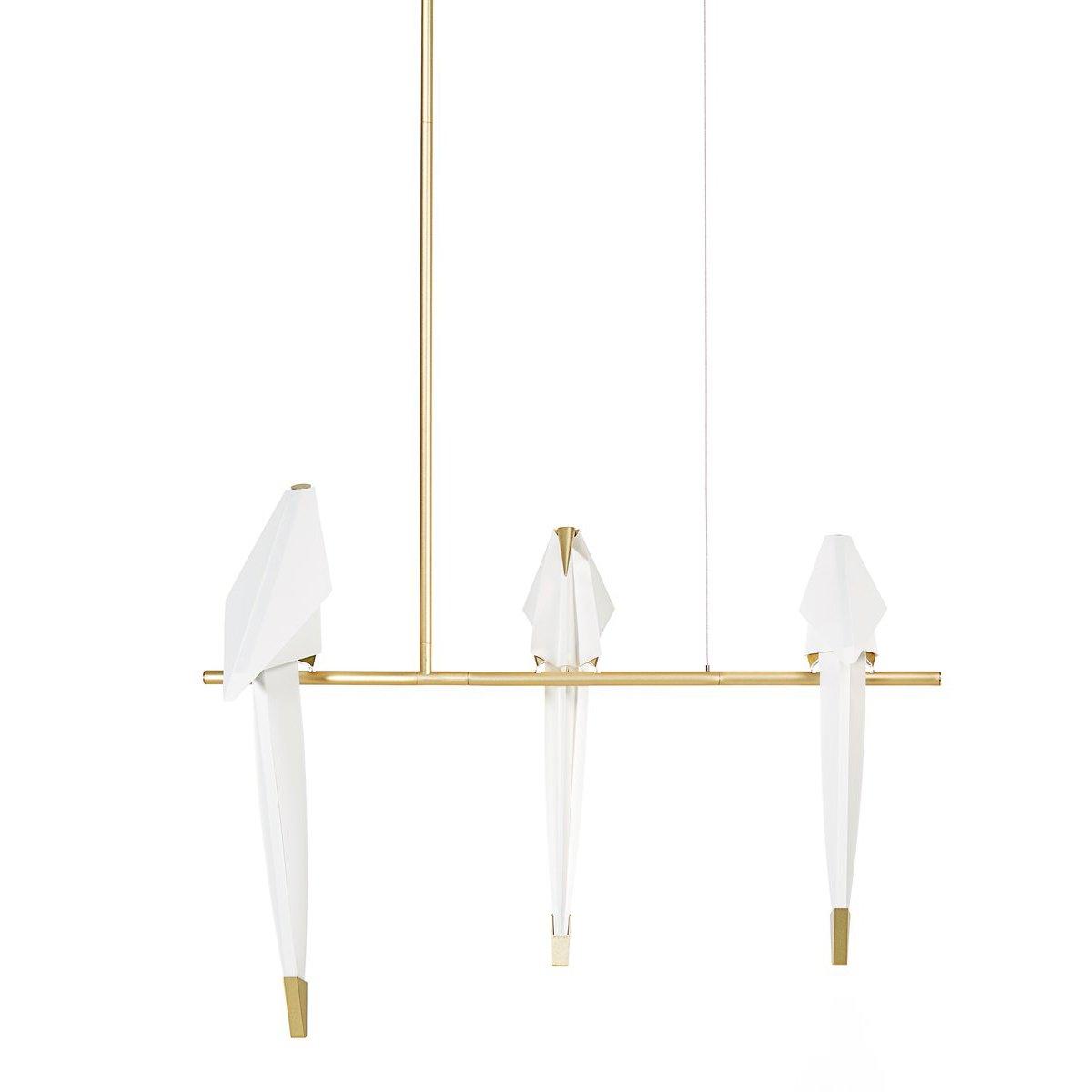 Lunuian Chandelier Paper Crane Bird Sculptural LED
