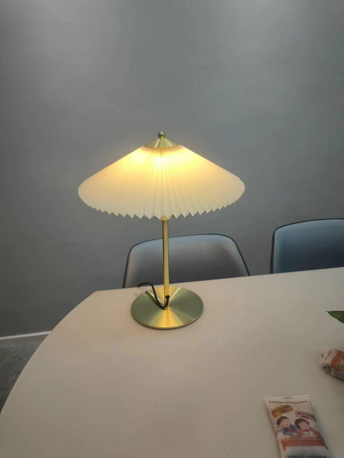 Camirir Pleated Umbrella Table Lamp