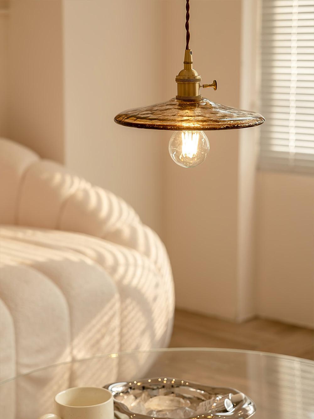 Sage Vintage Glass Pendant Light
