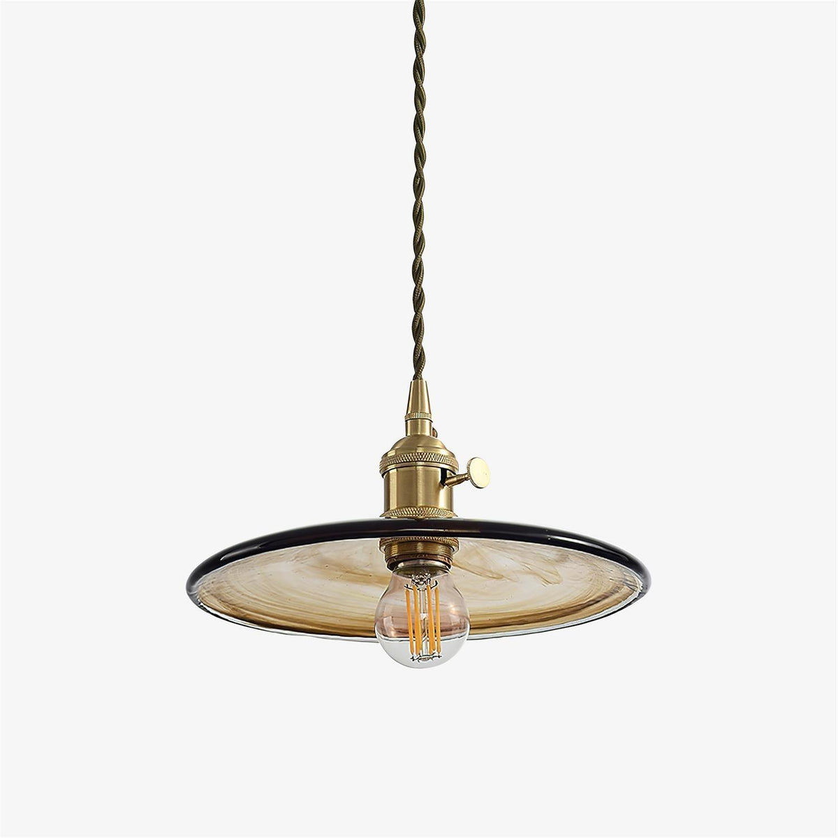 Sage Vintage Glass Pendant Light