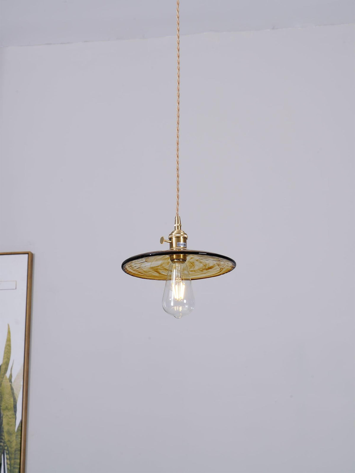Sage Vintage Glass Pendant Light
