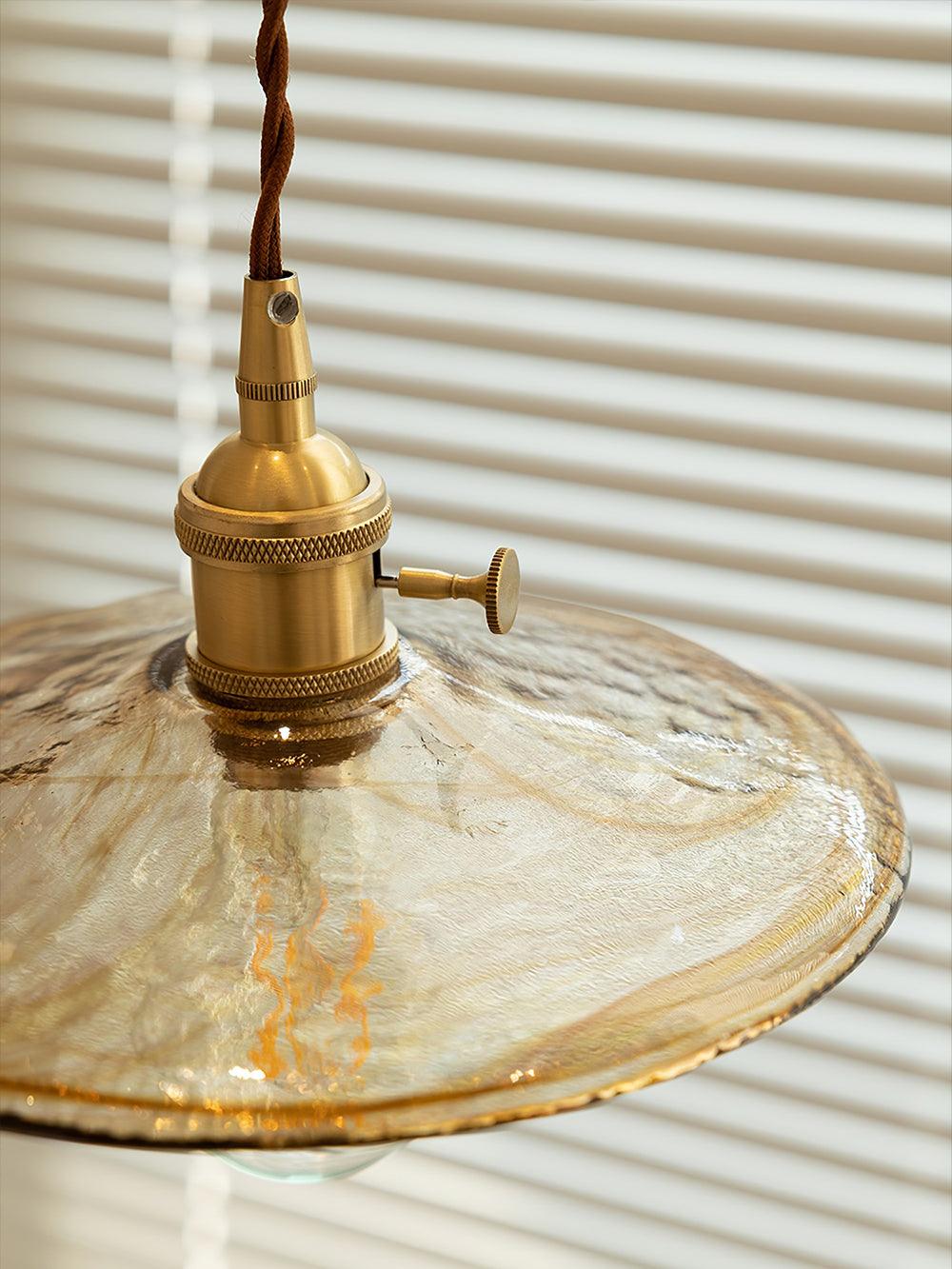 Sage Vintage Glass Pendant Light