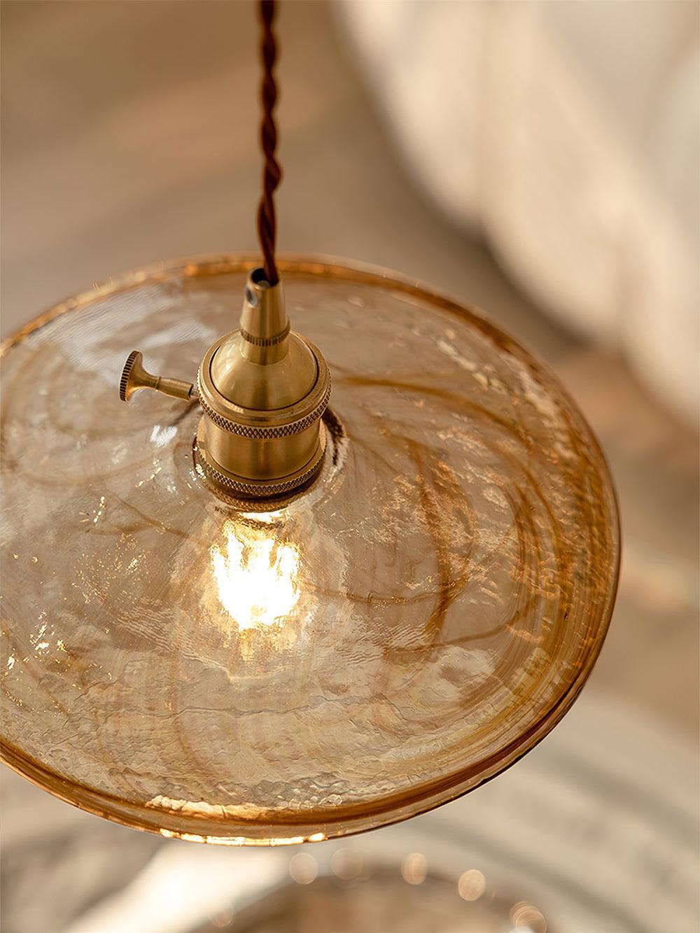 Sage Vintage Glass Pendant Light