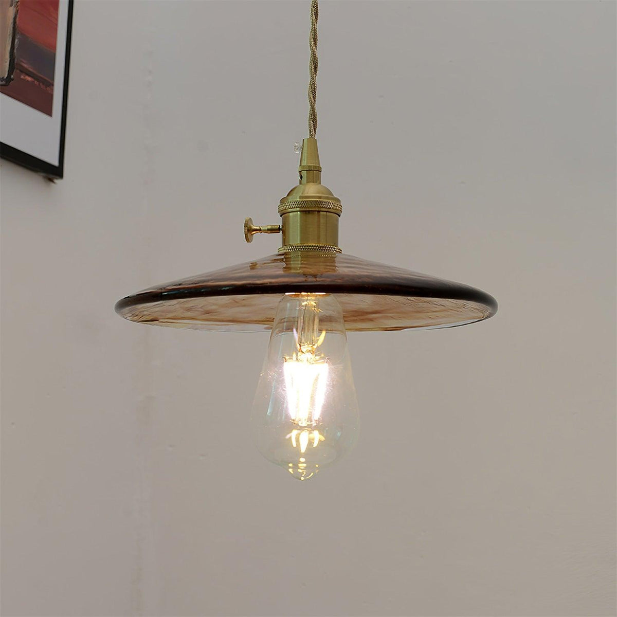 Sage Vintage Glass Pendant Light
