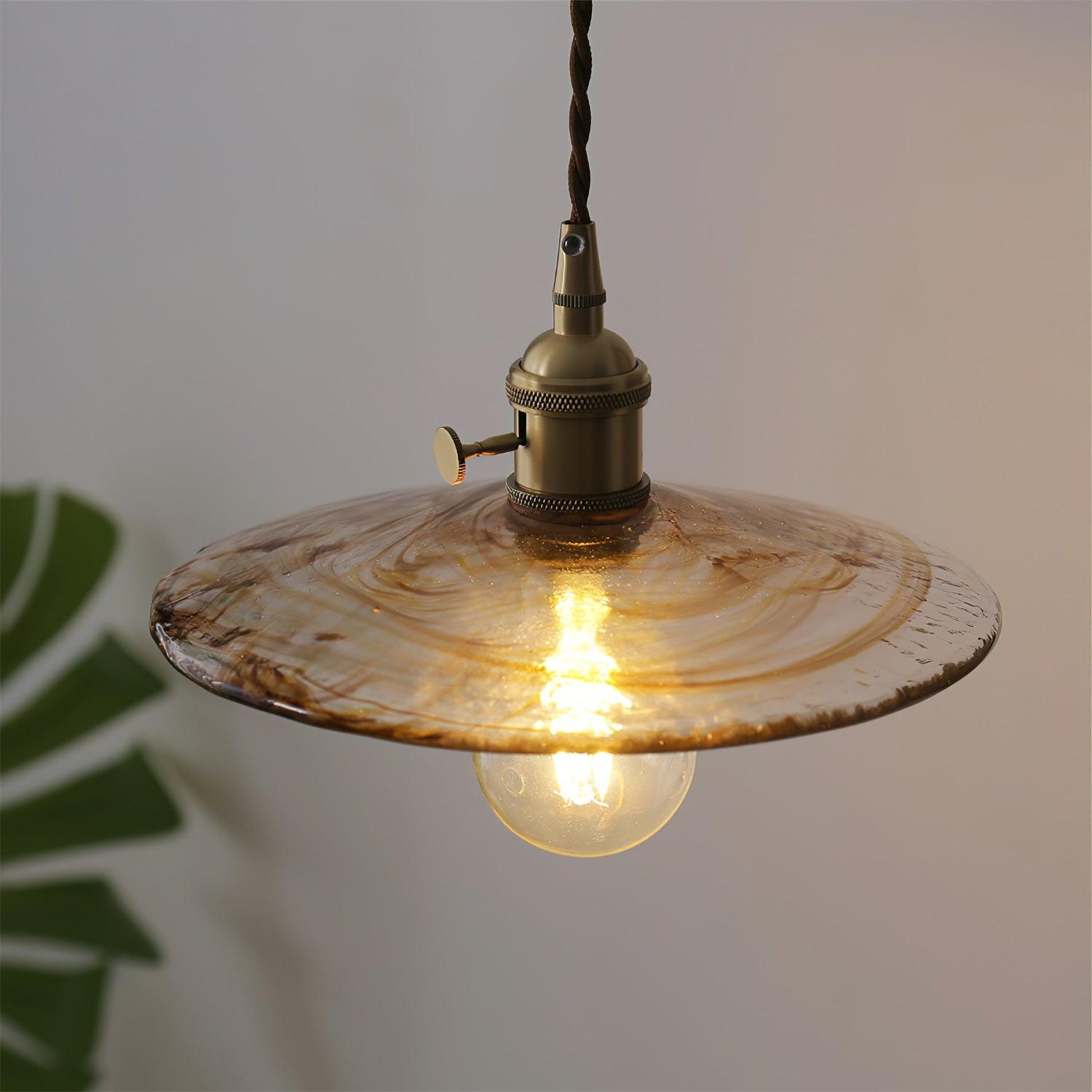 Sage Vintage Glass Pendant Light