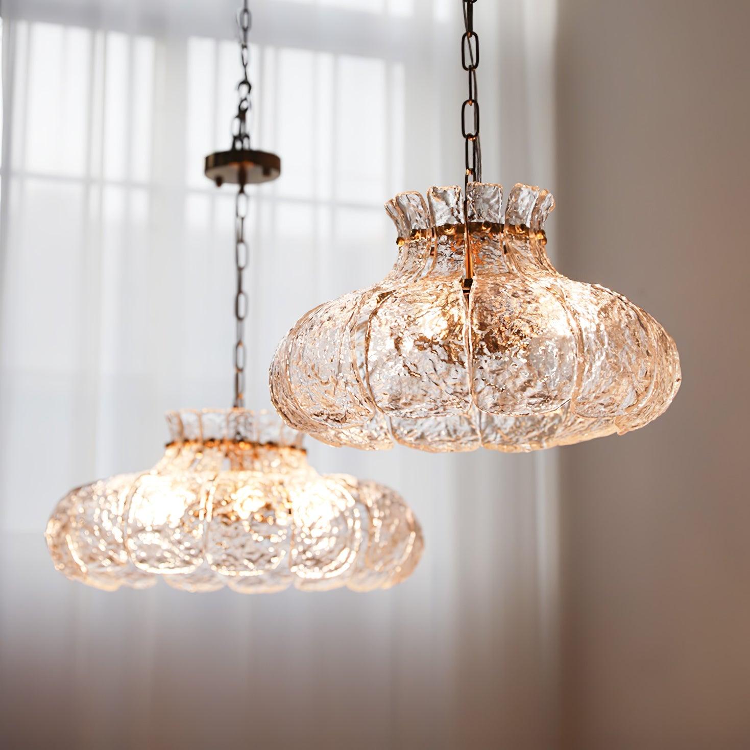 Ariv Brass & Glass Glam Pendant Light