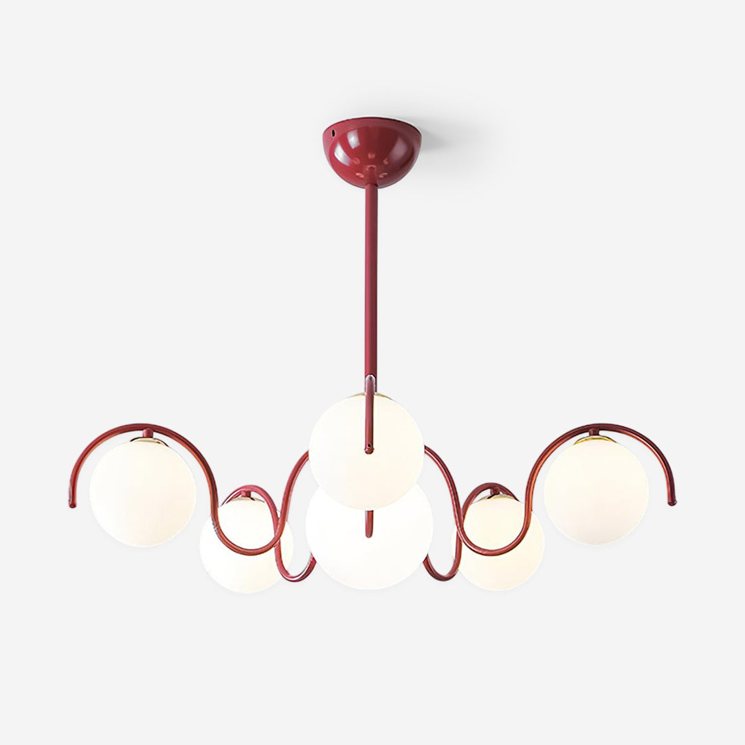 Aria Chandelier Blossom Cruving Arm - Neutral Decor