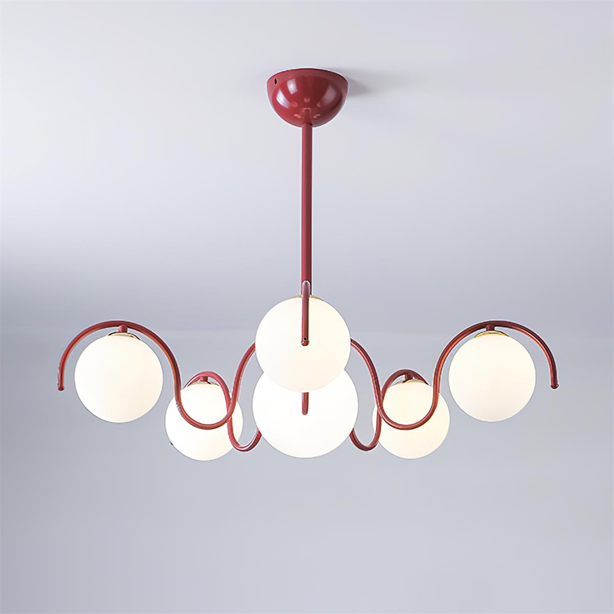 Aria Chandelier Blossom Cruving Arm - Neutral Decor