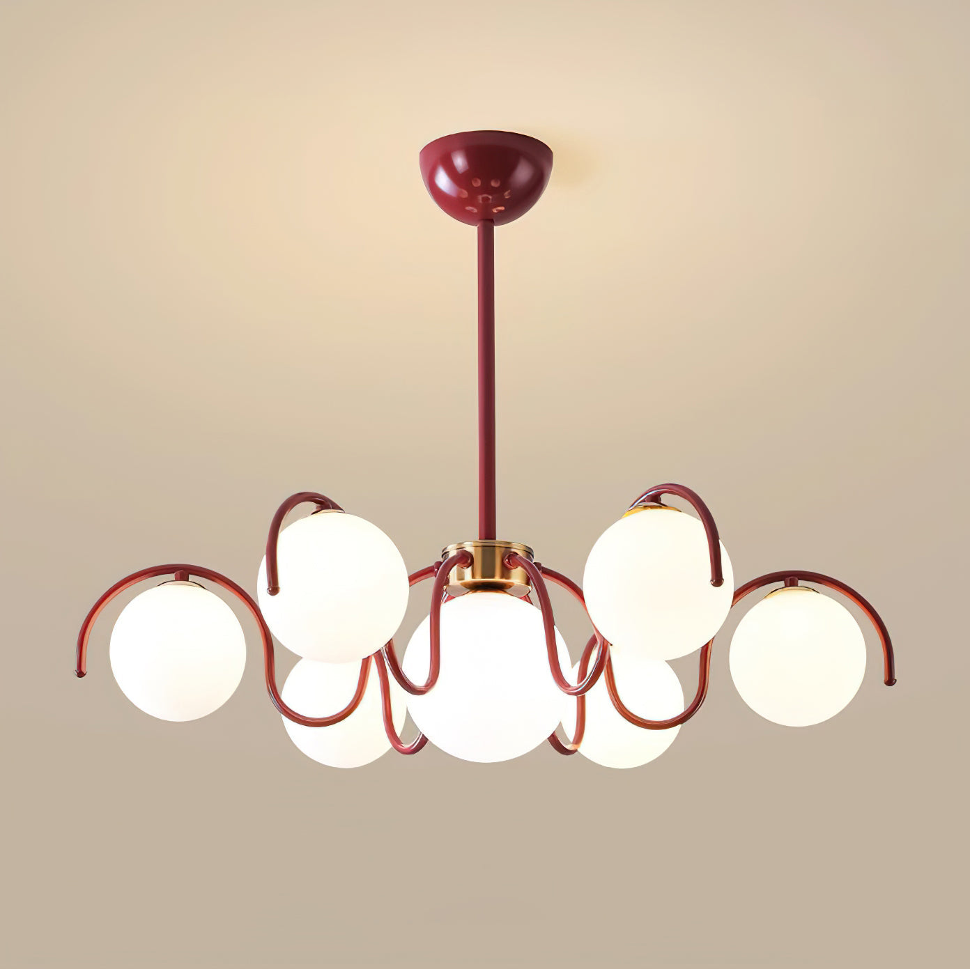 Aria Chandelier Blossom Cruving Arm - Neutral Decor