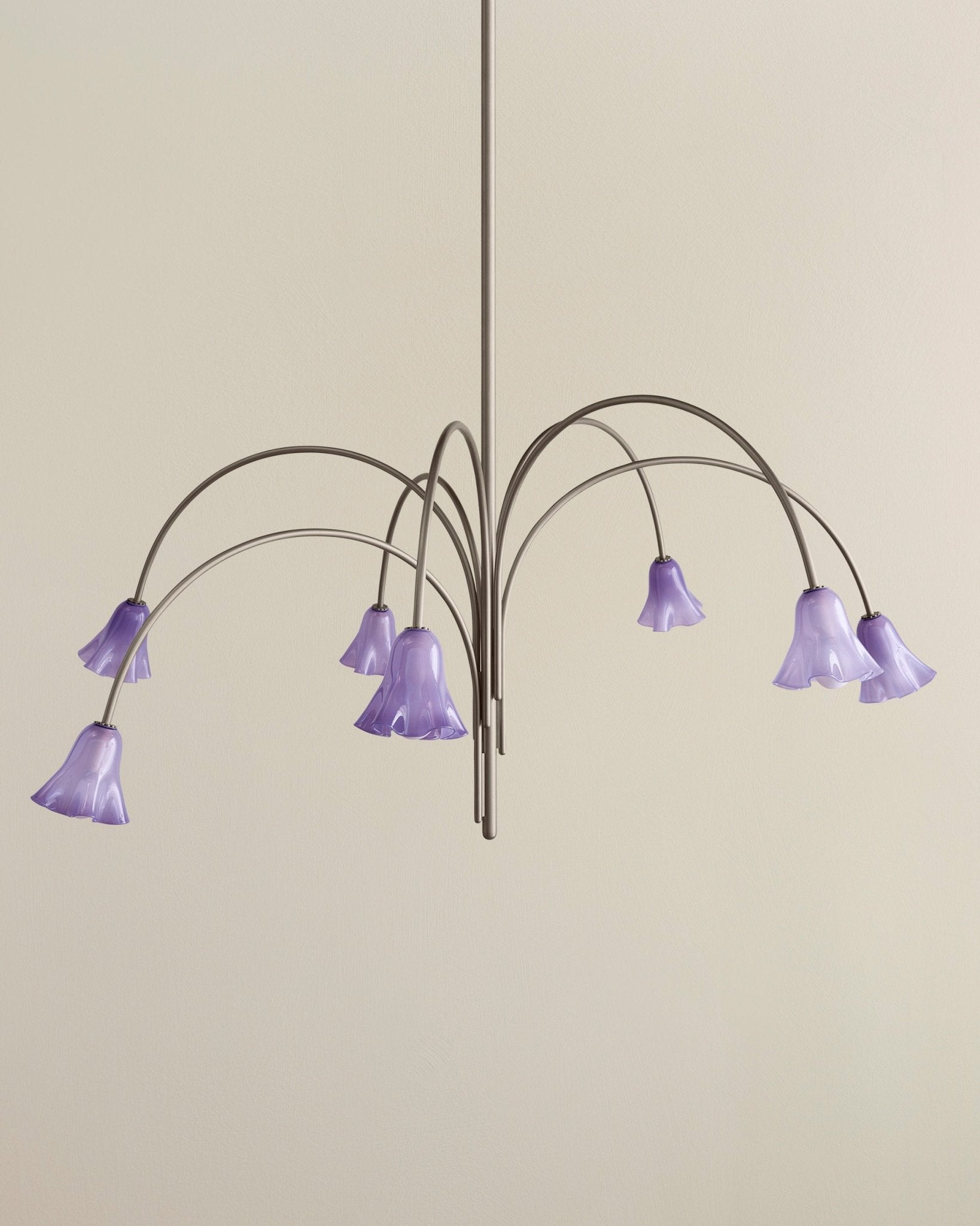 Lioreriel Chandelier Blossom Petal Glass Arms