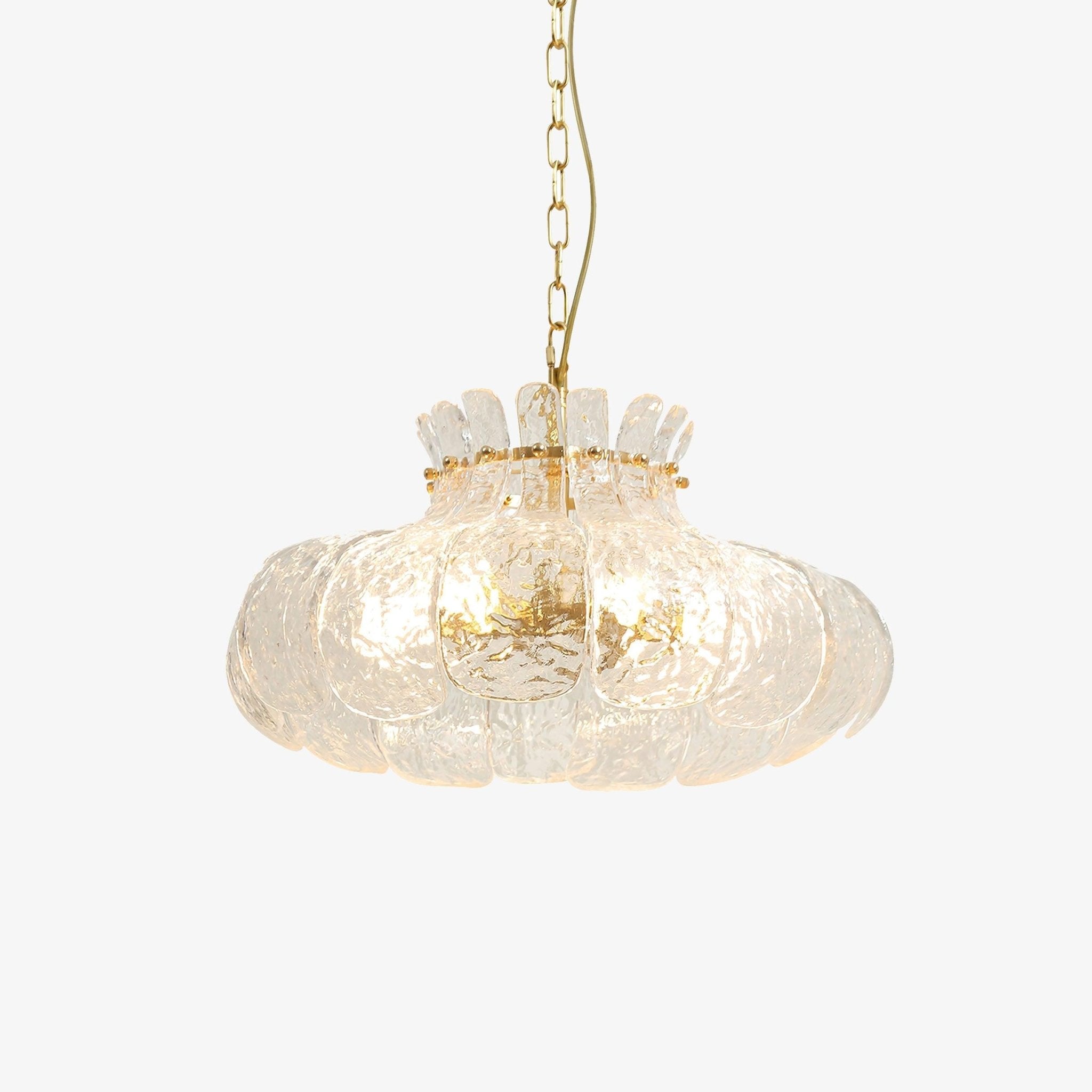 Ariv Brass & Glass Glam Pendant Light
