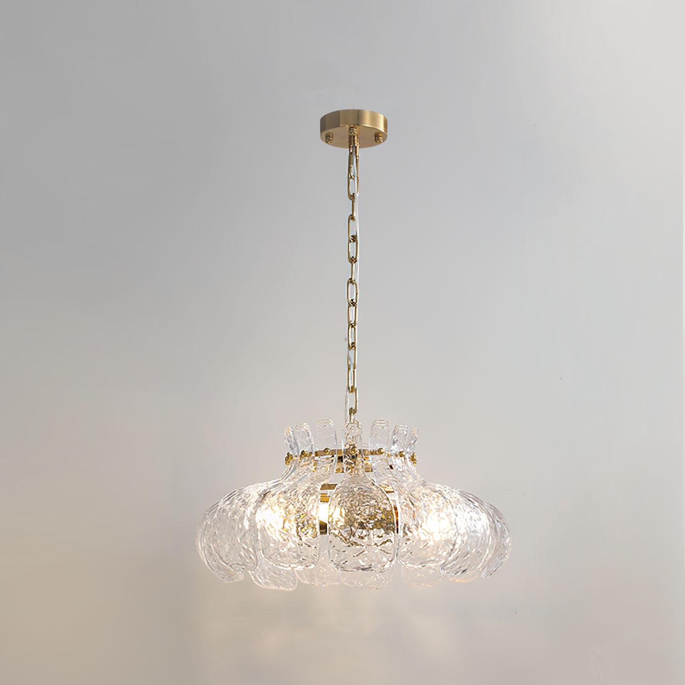 Ariv Brass & Glass Glam Pendant Light