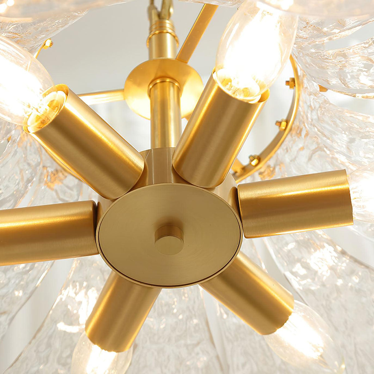Ariv Brass & Glass Glam Pendant Light