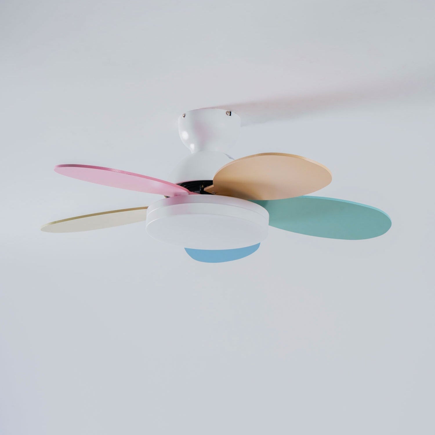 Liora Colorful Wooden Kids Ceiling Fan Light