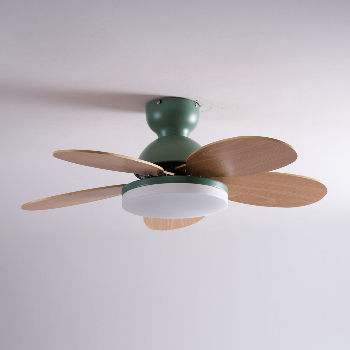 Liora Colorful Wooden Kids Ceiling Fan Light
