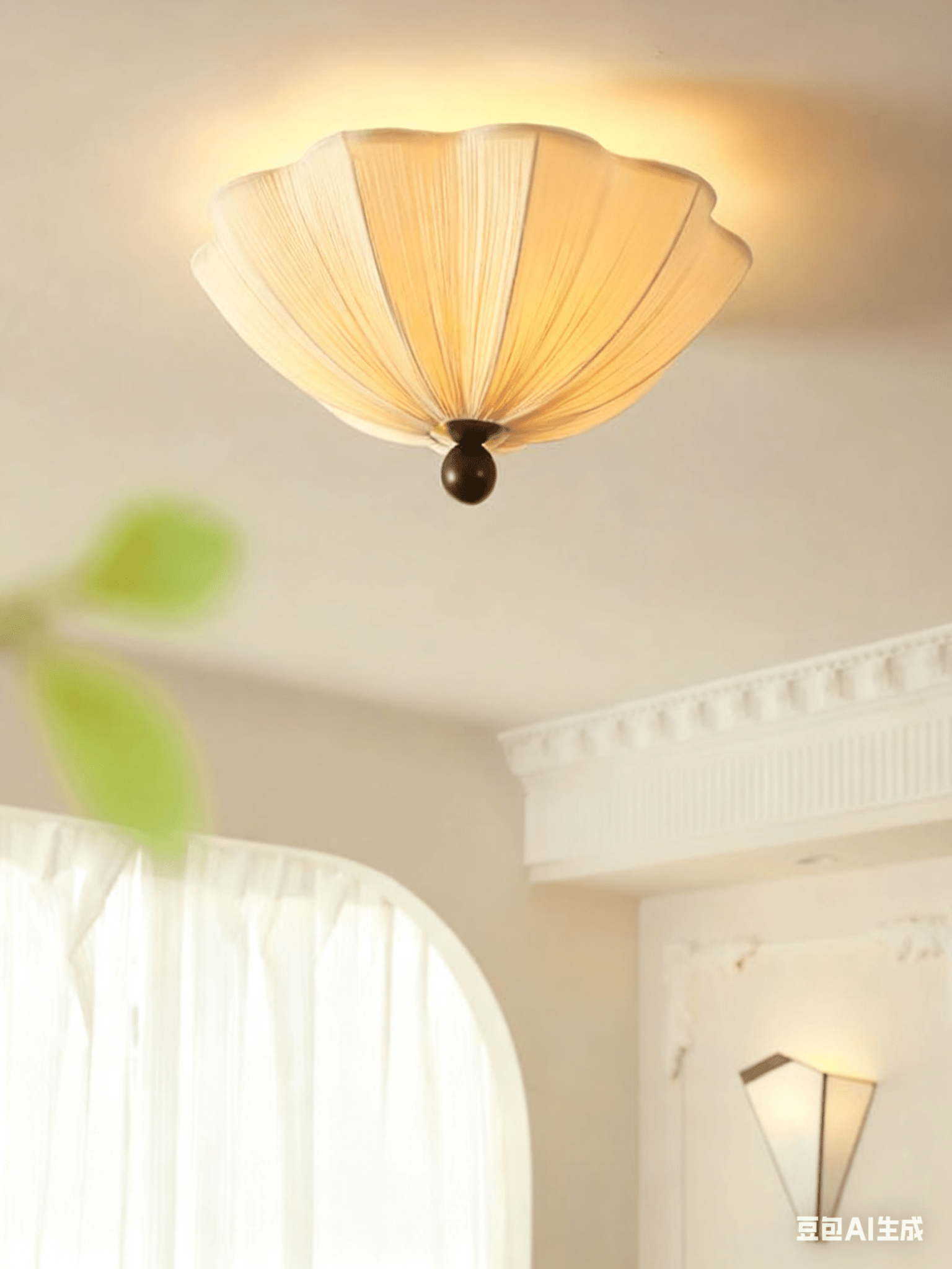 Petals Fabric Ceiling Light - Neutral Decor