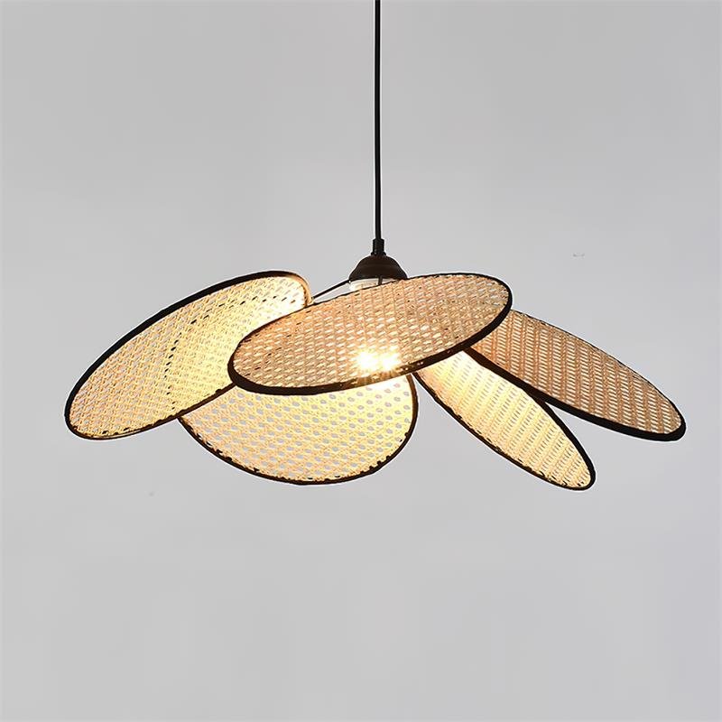Vemarora Premium Elegance Petals Rattan Fabric Pendant Lamp