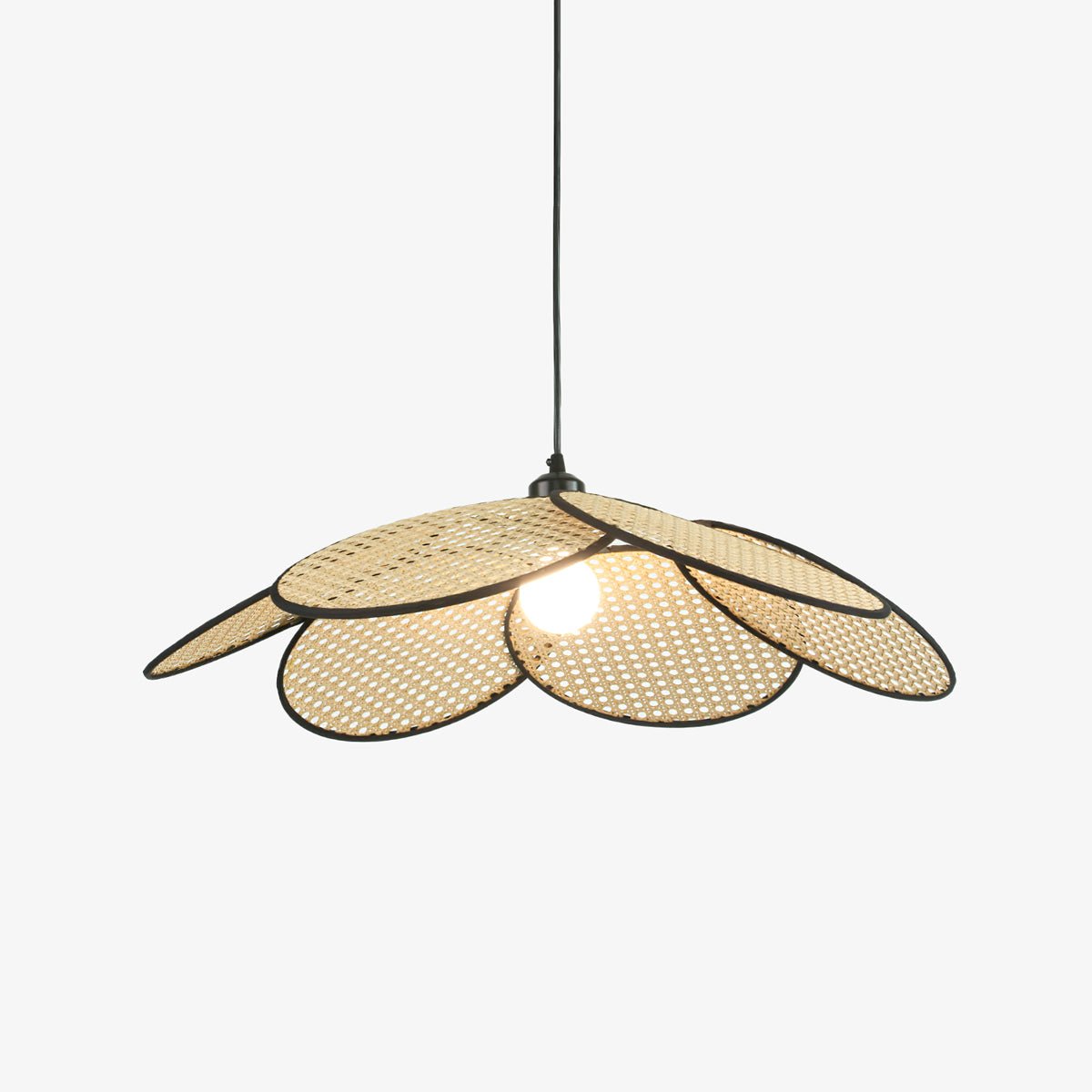 Vemarora Premium Elegance Petals Rattan Fabric Pendant Lamp