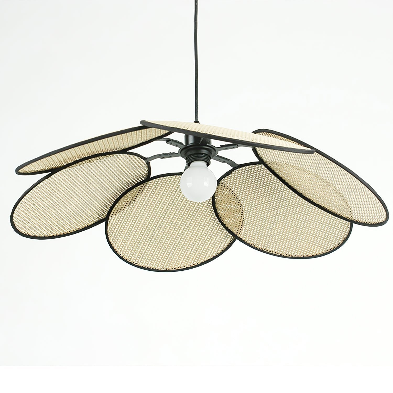 Vemarora Premium Elegance Petals Rattan Fabric Pendant Lamp