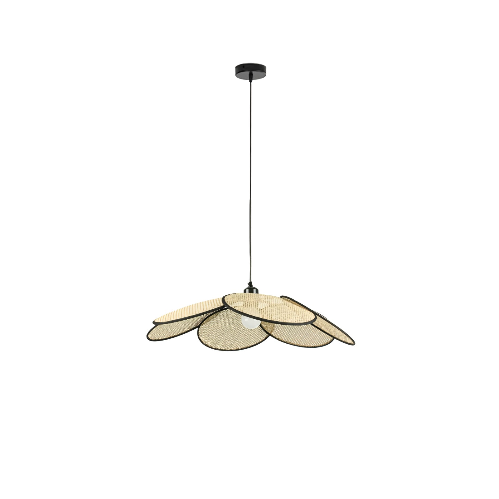 Vemarora Premium Elegance Petals Rattan Fabric Pendant Lamp