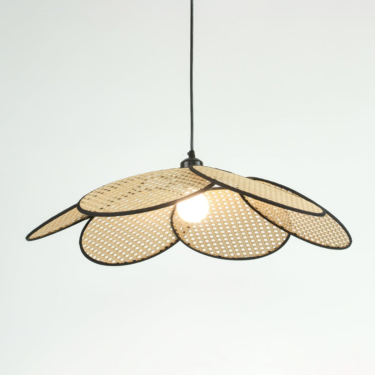 Vemarora Premium Elegance Petals Rattan Fabric Pendant Lamp