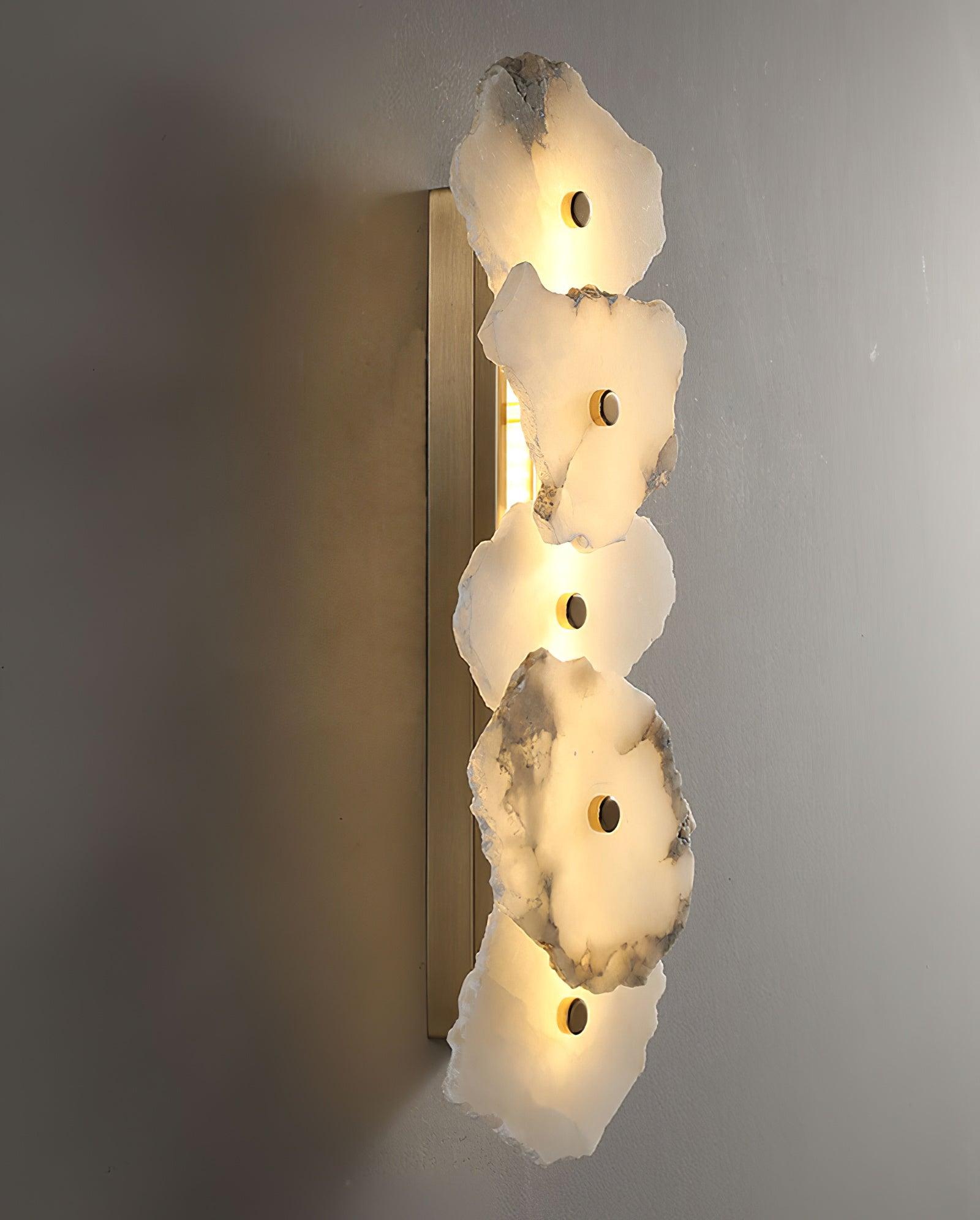 Alaeila Floral Cluster Alabaster Wall Light - Neutral Decor