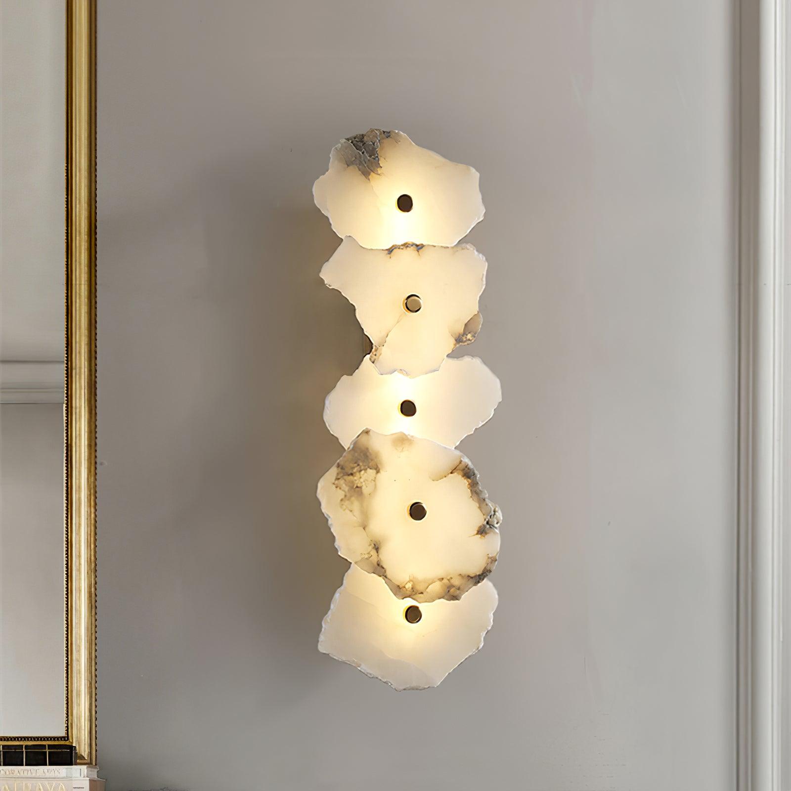 Victor Alabaster Flower Wall Lamp