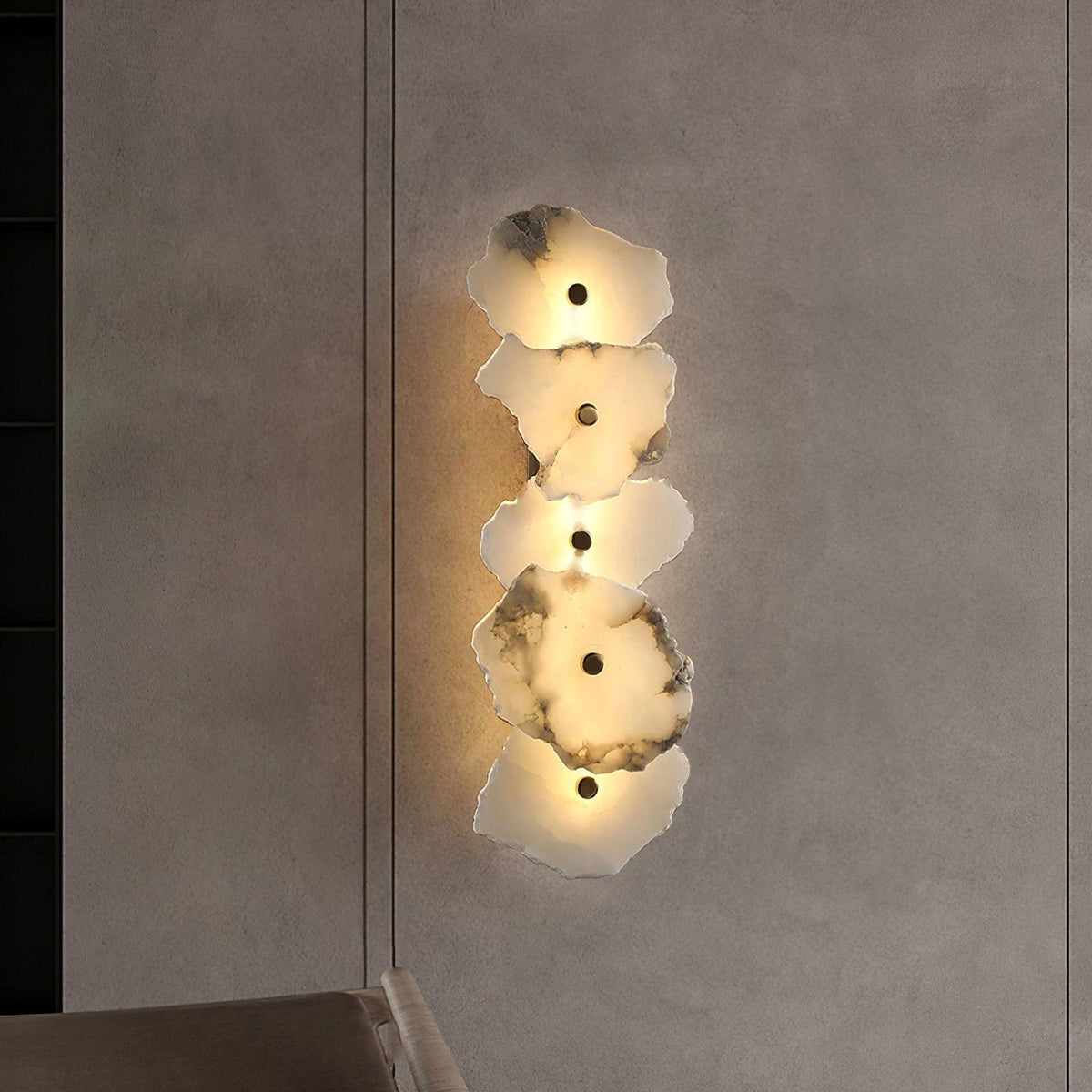 Elmsborne Alabaster Indoor Wall Light