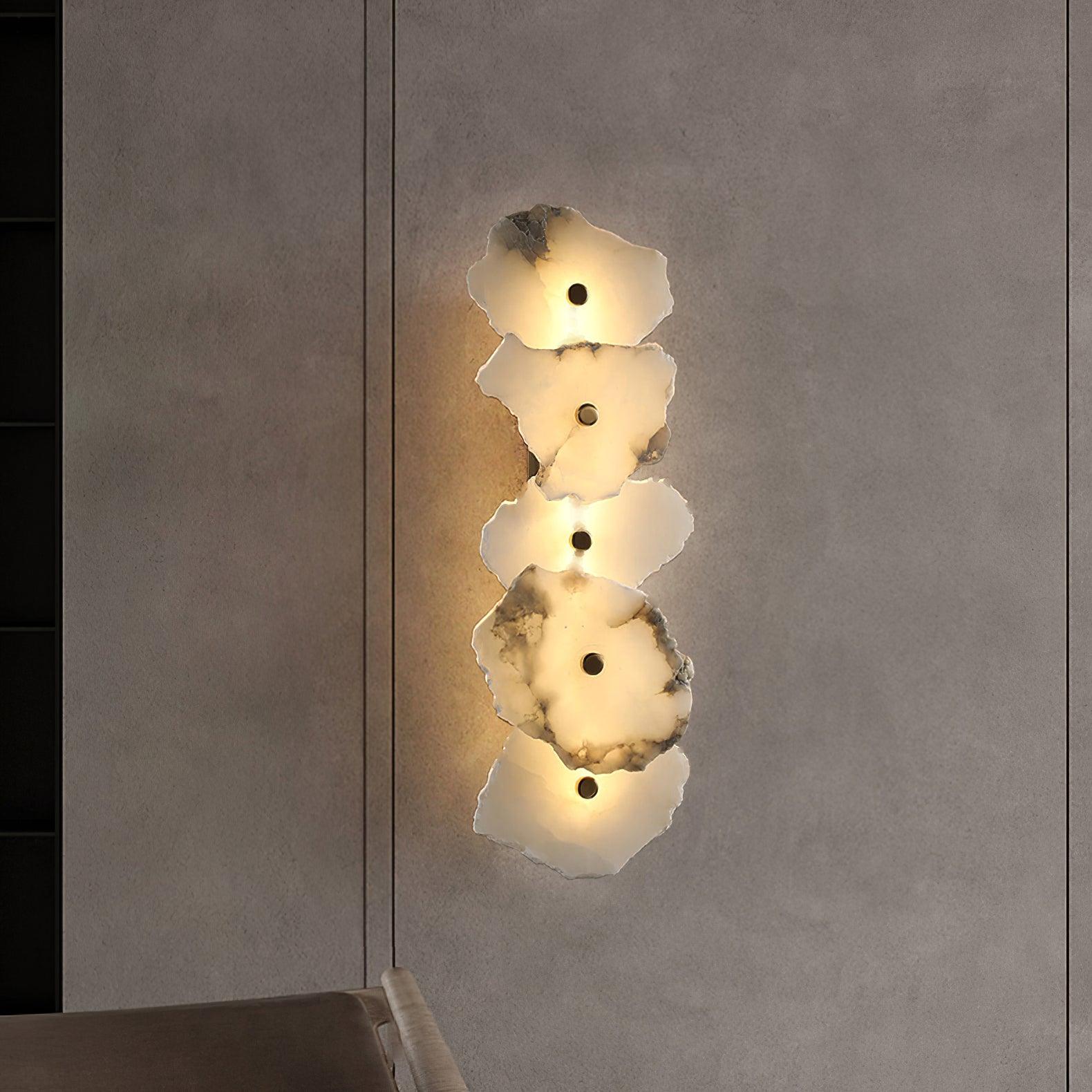 Victor Alabaster Flower Wall Lamp