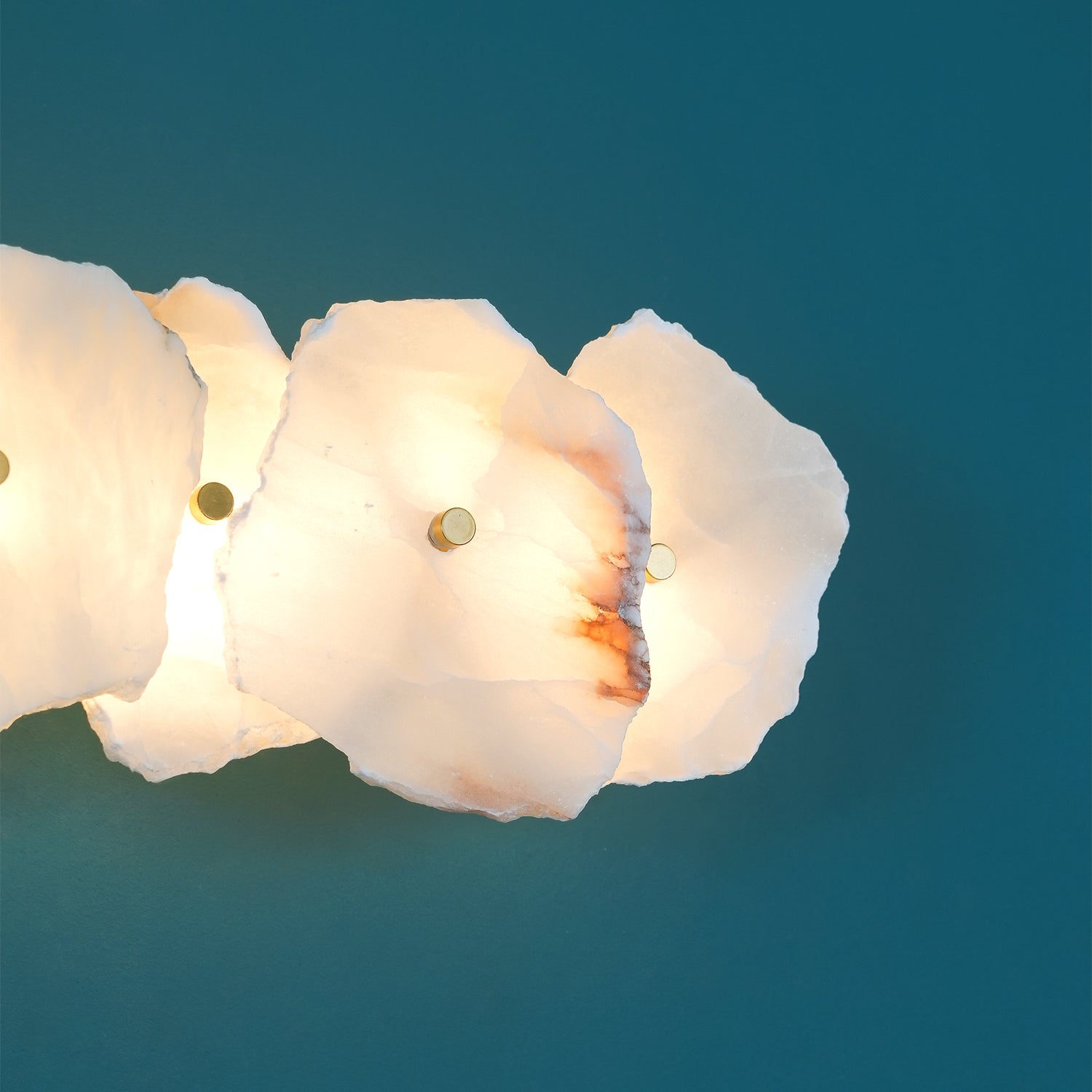 Victor Alabaster Flower Wall Lamp