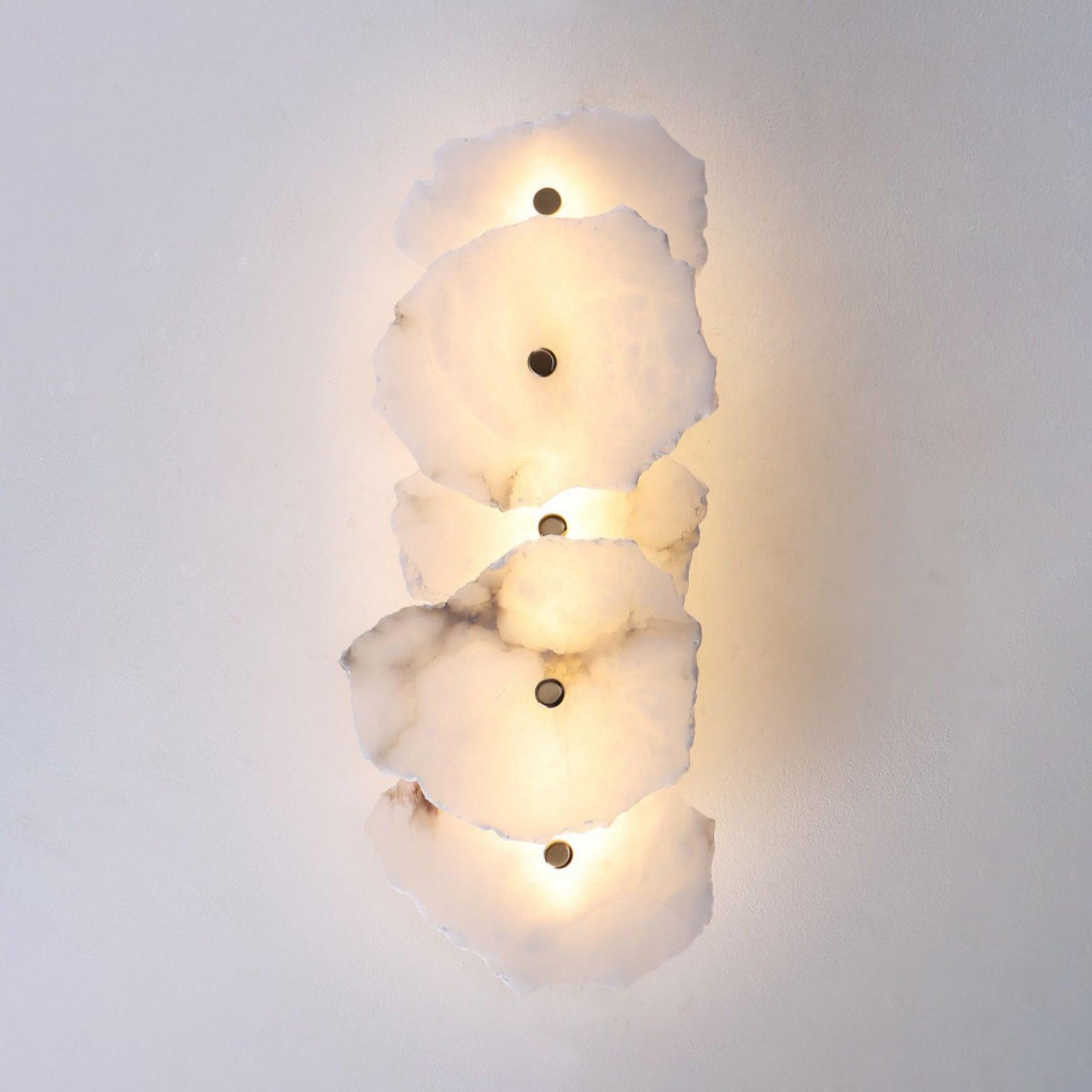 Victor Alabaster Flower Wall Lamp