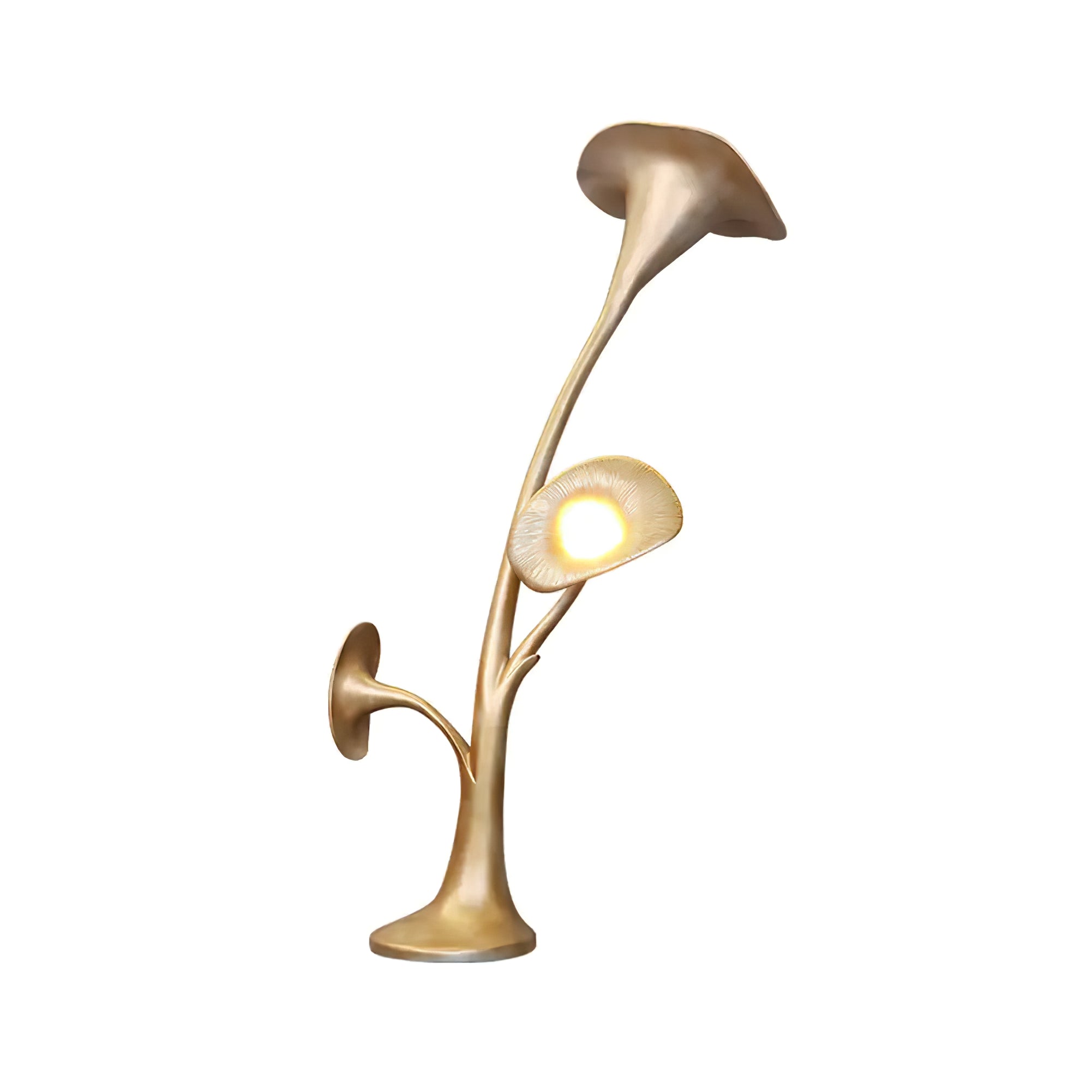 Esole Floral Brass Floor Lamp