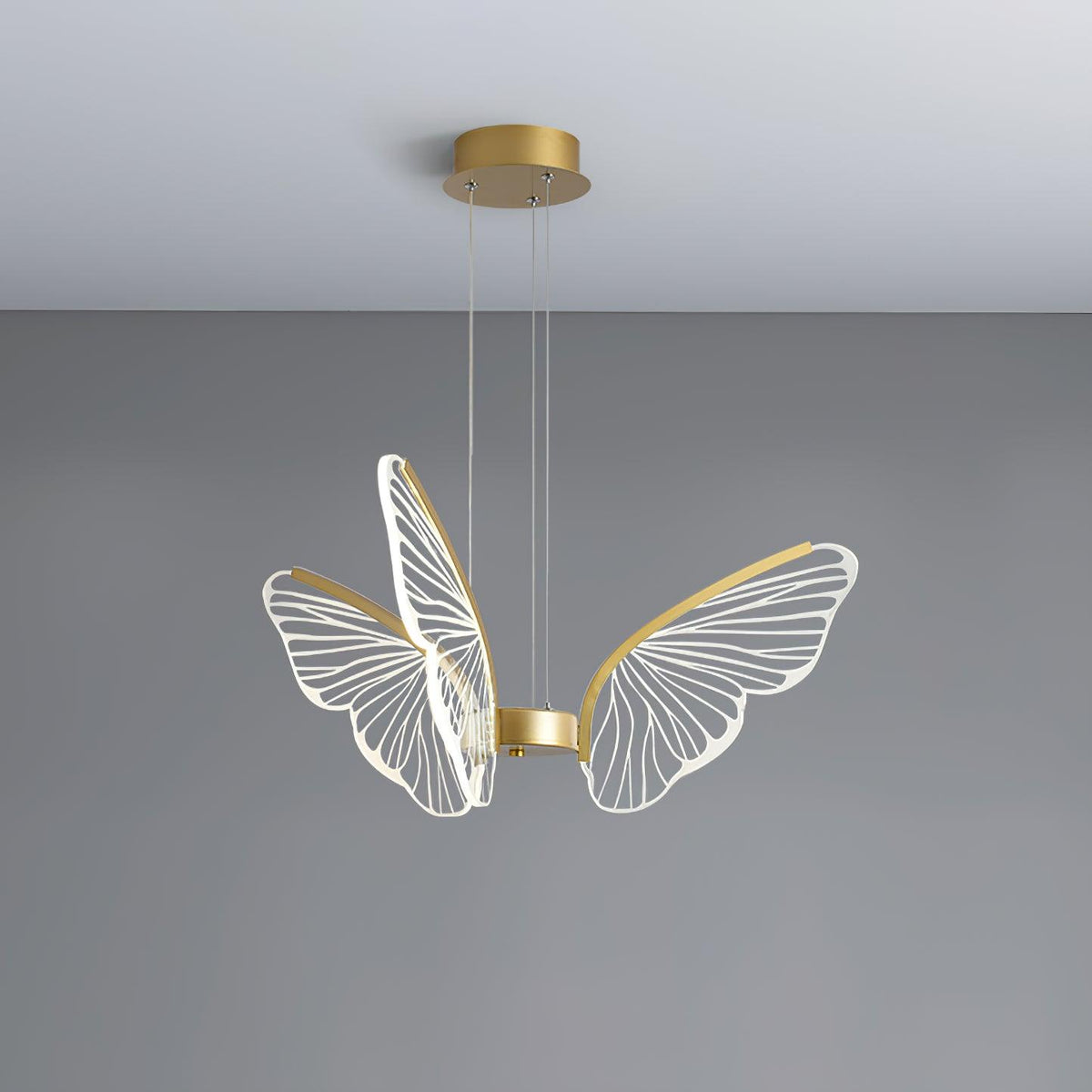 Zorvi Chandelier Butterfly Wing Crystal