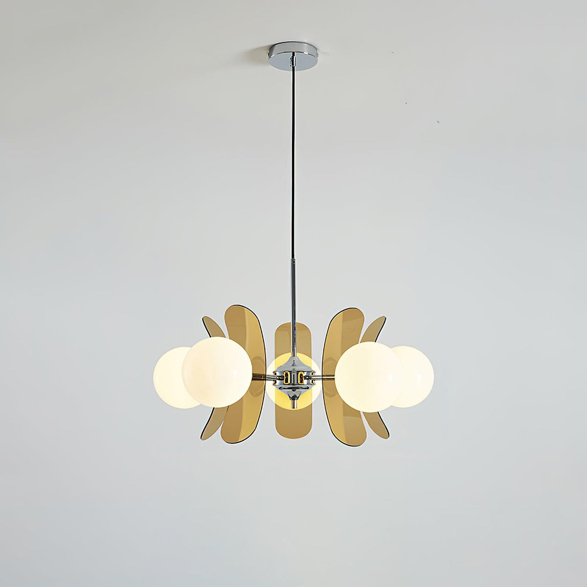 Aira Chandelier Brown &Orange