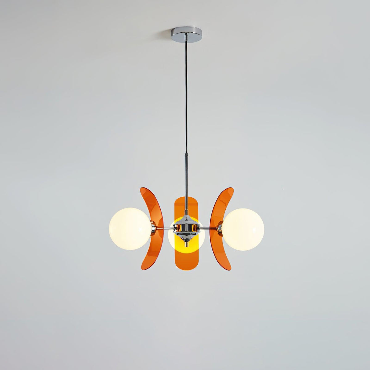 Aira Chandelier Brown &Orange