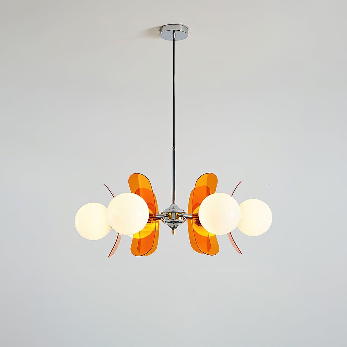 Aira Chandelier Brown &Orange