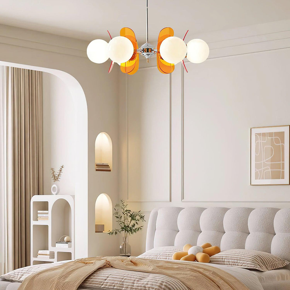 Aira Chandelier Brown &Orange