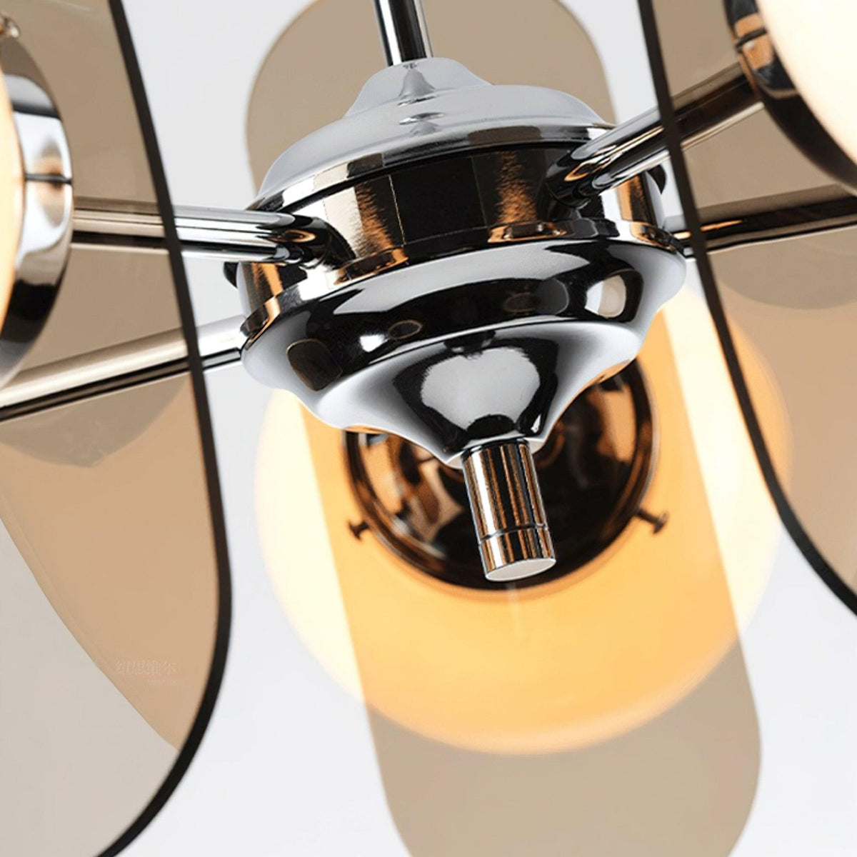 Aira Chandelier Brown &Orange