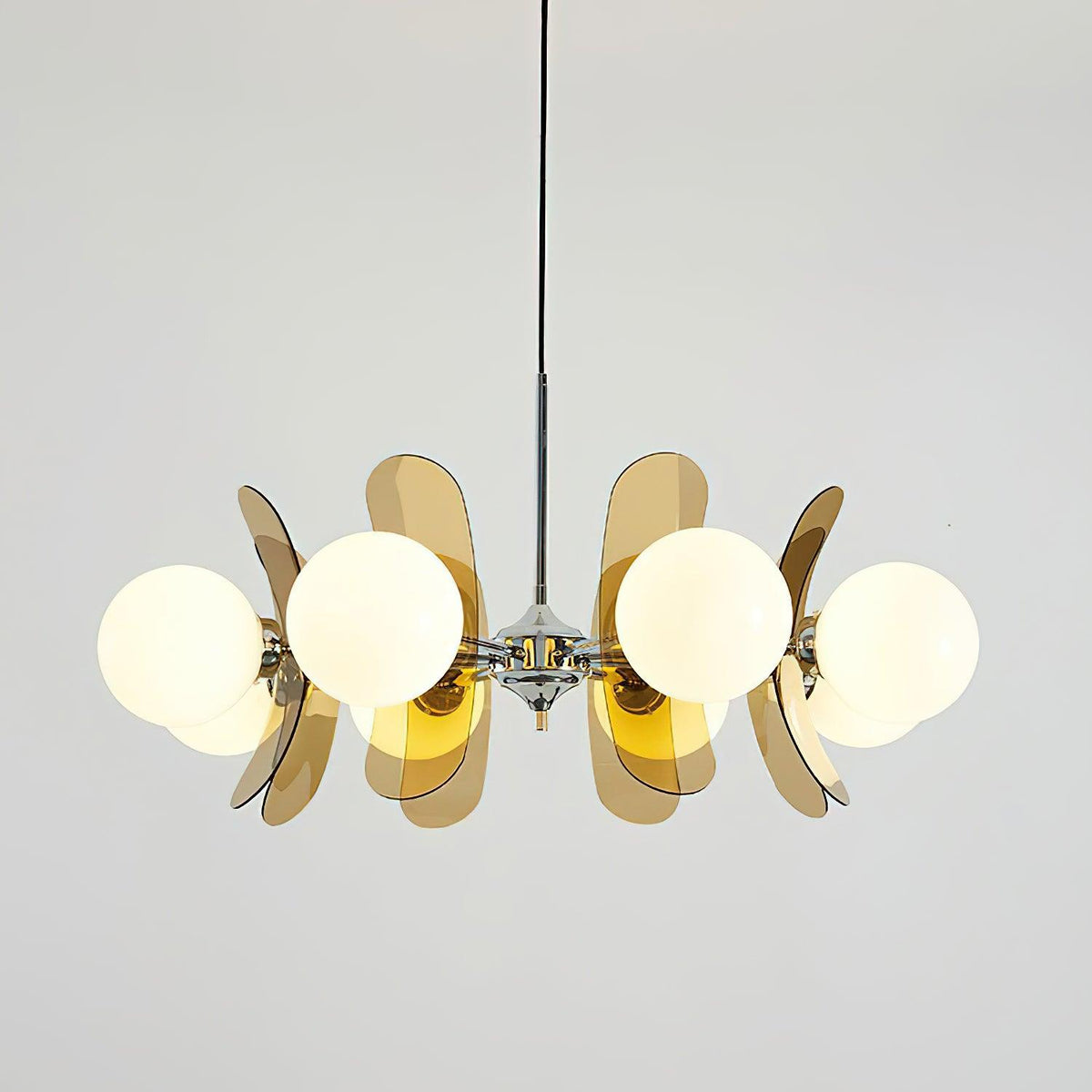 Aira Chandelier Brown &Orange